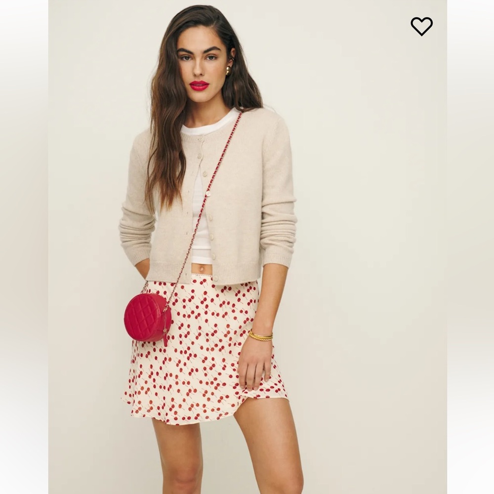 Reformation Brandy Skirt - Cherry Pudding🍒